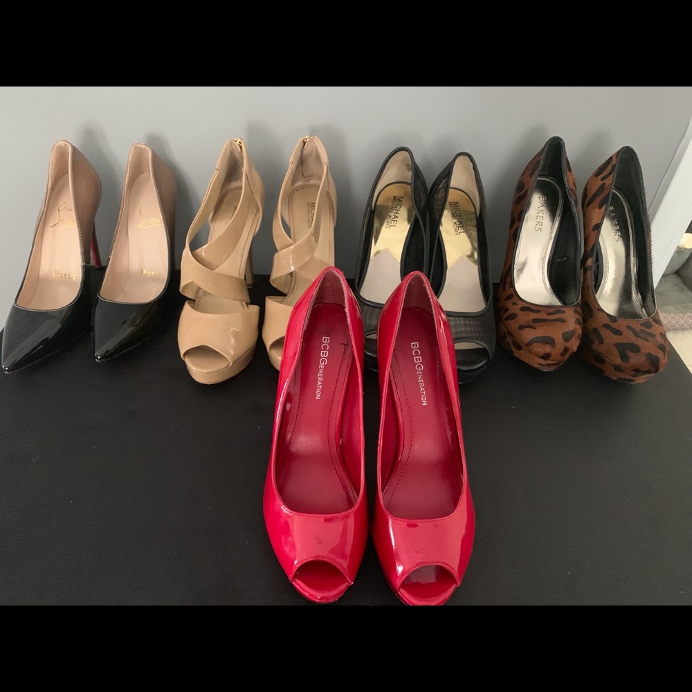 Sexy Red Peep Tor Pumps